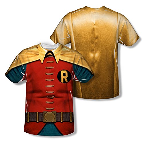 Batman Men's Robin Costume Sublimation T-shirt White