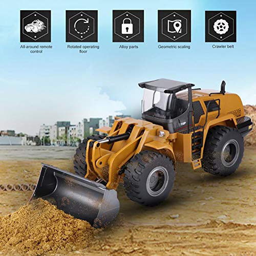 Delili 22 Kanal Fernbedienung Bulldozer, 2,4 GHz 1/14 Sehr groß RC Bagger Spielzeug Kinder, Fernbedienung Auto Jungen… – Bild 4