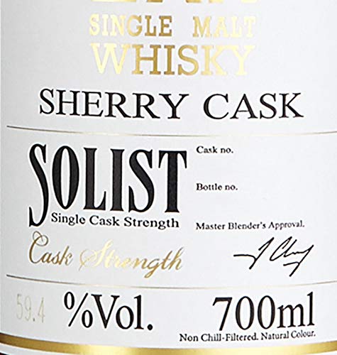 Kavalan Single Malt Whisky Solist Sherry 57% vol in Geschenkpackung Cask Strength Taiwan (1 x 0.7 l) – Bild 8