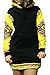 Makkrom Women's Tribal Floral Hoodie Dress