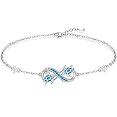 Iringnier Sea Turtle Bracelet for Women Sterling Silver Blue Turtle Bracelet Summer Ocean Beach Tortoise Jewelry Gifts for Lover