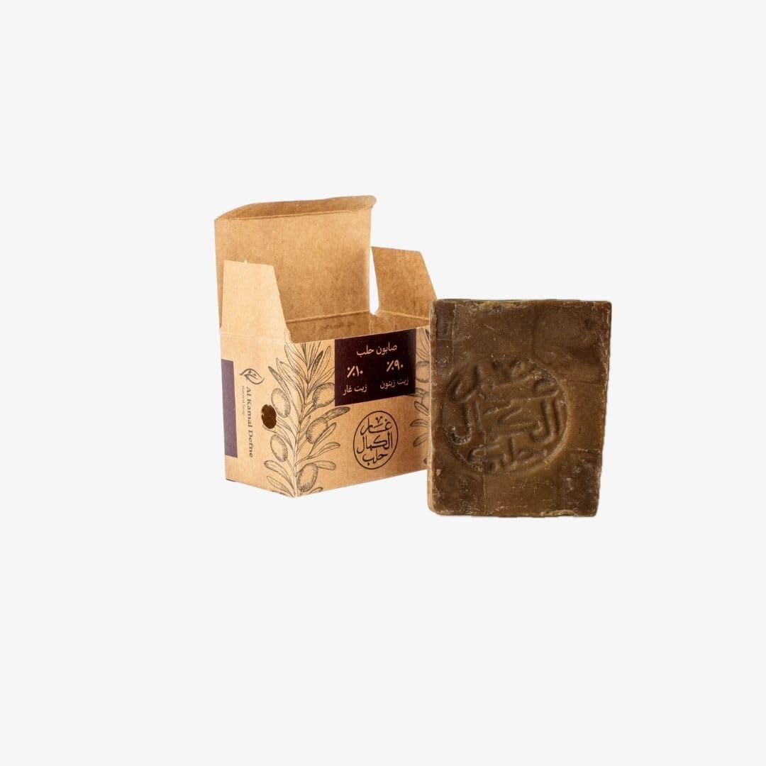 Natural Aleppo Soap – 10% Laurel Oil, 90% Olive Oil 170 gr | Natural & Ultra Moisturizing | Traditional & Handmade by Zanabili Family.