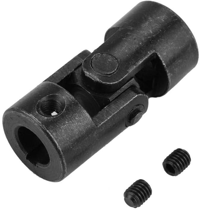 Metal Universal Joint Shaft Coupling with Keyway 10 * 20 * 45mm for Model Cars Ships Robots Motor Connector DIY Steering Universal Joint for RC Models and Robotics Projects