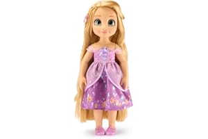 Disney Store Official Rapunzel Once Upon a Story Doll - 16 Inch Disney Princess Toys Featuring Reflective Eyes with 3D Pupil and Iris, Detailed Costume, Hair Comb & Shoes - Comes in Display Box