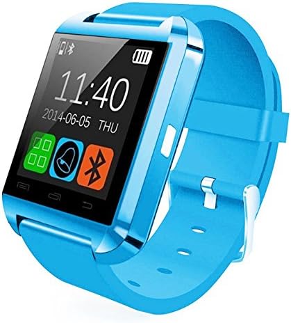 Relee Fitness Tracker Watch,Activity Tracker With Smart Watch for Kids Women Men Phone Mate with Iphone Android Samsung HTC LG (Azure)