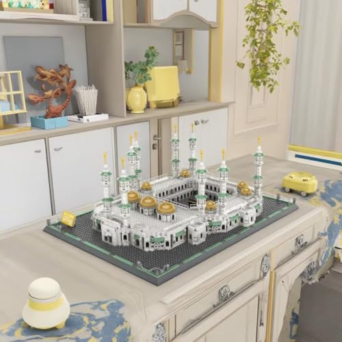 Mecca Mosque Building Blocks Set - 2291 Pieces World-Famous Islamic Architecture Model Kit, Large Micro Construction Set, STEM Educational Toy Gift for Adults & Kids