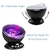 Trydo Remote Control Ocean Wave Projector Multicolor Night Light with Built-in Speaker and Auto Off Timer for Living Room/Bedroom/Baby Room