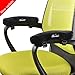 Memory Foam Arm Chair Pads-Polyester Fabric-High Density Arm Pillow-Universal office Chair Armrest Cover for home or office and wheel chair armrest - Extra Long Velcro Strap (2 Piece Set)-Warmtaste