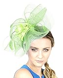 NYFASHION101 Flower Cocktail Sinamay Fascinator Satin Headband