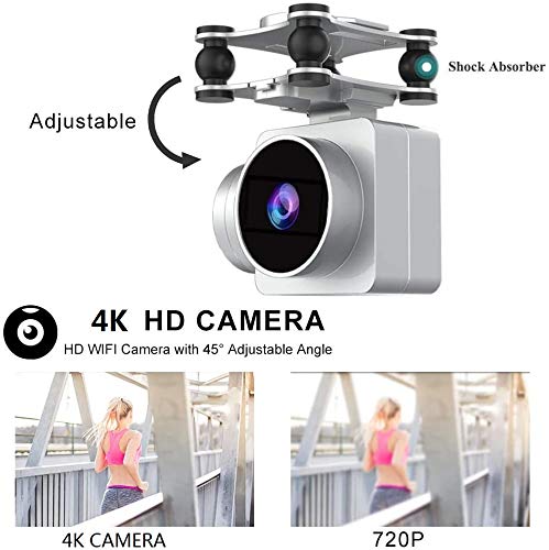 RC Drone,WiFi 4K HD Camera Live Video RC Quadcopter with Altitude Hold, Gravity Sensor Function, RTF and Easy to Fly for… - Image 3