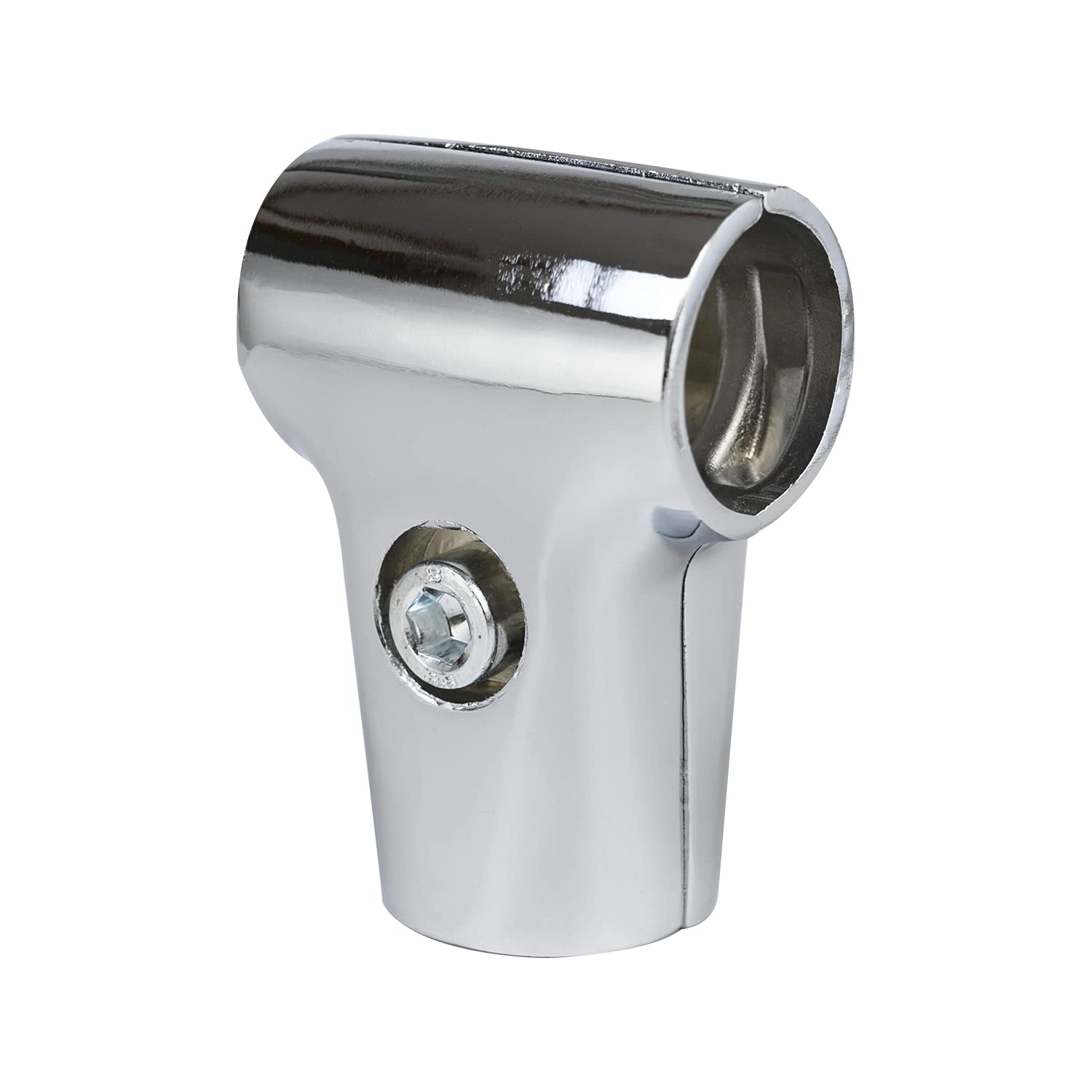 Display Rack Clamp Tee Rod Pole Support Bracket Connector Inner Dia 25mm/0.98inch Strong Hold for The Shower Rod Drying Rack Scaffold Composite Pipe Fittings Tube… (T Style)