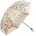 MiiHome Ladies Umbrella Lace Parasol Folding Umbrella Sun Shade Anti-uv (Yellow)
