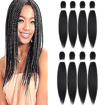 Amazon Com Una Pre Stretched Braiding Hair Yaki Braid