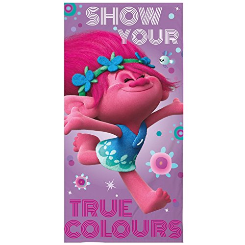Trolls Glow Beach Towel 70cm x 140cm (TLSGLOTW001UK)