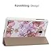 MoKo Samsung Galaxy Tab A 8.0 2017 Case - Ultra Lightweight Slim Smart Cover Case for Galaxy Tab A 8.0 (SM-T380 / T385) 2017 Release (NOT FIT 2015 Tab A 8.0 SM-T350/P350), Floral PURPLE