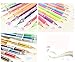 Zzmart 96 Colors Untra Fine marker, 48 Color Gel Pens & 48 Color Pen Refills, Coloring Gel Pens Greater for Crafting, Doodling, Drawing, Kids and Adult Coloring Books (Glitter, Neon, Pastel, Metallic)