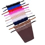 HZYFP Pack of 10 Clip-on  Mock Camisole for women Bra Insert Overlay Modesty Panel