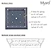 Myard Screw-Free Universal Fence Pyramid Top Cap fits Post 4 x 4 Inches (Actual Post Size 3.5 x 3.5) Porch, Handrail, Railing, Fence (Qty 1, Black)