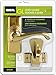 Ideal Security Door Lever for Storm and Screen Doors, Bright Brass (2-Piece Set)