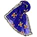 Dupatta Bazaar Indian Phulkari Embroidered Chiffon Dupatta Stole for Women/ Designer Ethnic Lace Border Scarf Shawl/Chunni,Blue