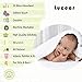 Lucear Muslin Cotton White Baby Bath Towels with Hood and Waistband Also for Baby Blanket