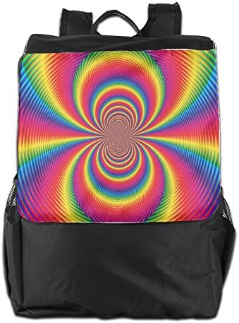 Psychedelic Rainbow Unisex Casual Hiking Bags