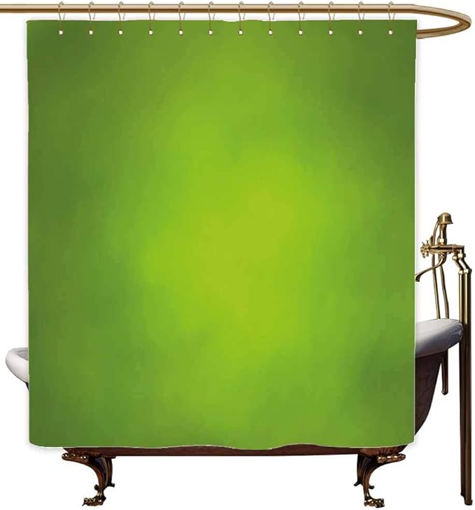 Cortinas de Ducha Azules para baño de Salvia, Fondo Verde Abstracto con