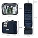 TRAVANDO ® Hanging Toiletry Bag FLEXI + 7 TSA Approved Liquid Bottles - Travel Set for Men and Women - Toilet Kit for Cosmetics, Makeup - Organiser for Suitcase - Wash Bag with Containers