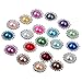 GCIYAEN 20pcs Mixed Color Faux Pearl Button 15mm Flatback Embellishment