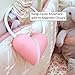 HEART LIGHT DELUXE LED BOOK LIGHT FOR HANDS FREE READING has 3 Lighting Modes, is Flexible, Rechargeable, and Adorable! Keeps the Story Going All Night Long! Includes USB Cord + Bonus Gift Bag (Pink)