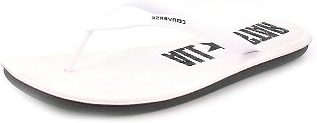 white converse flip flops