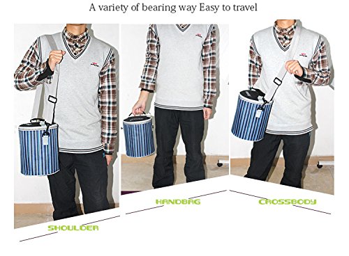 Thermal Cooler Insulated Lunch Bag, WITERY Zipper New Waterproof Nylon Lunch Bag Tote Insulated Thermal/Insulated Cooler Lunch Box Sack Picnic Storage Carry Case Pouch Tote Bag Lunch Kit - Thumbnail 2