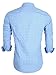 Emiqude Camisa De Hombre Stylish Casual Fitted Cotton Button Up Shirts Medium Blue
