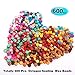 600 Pcs Octagon Sealing Wax Beads with 2 Pcs Tea Candles and 1 Pcs Wax Melting Spoon for Wax Sealing Stamp (24 Colors)