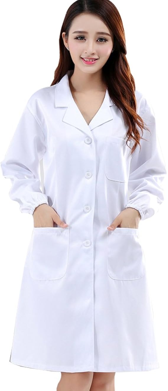 WTUS Blouse Bata médica de algodón para Hombre y Mujer: Amazon.es: Ropa