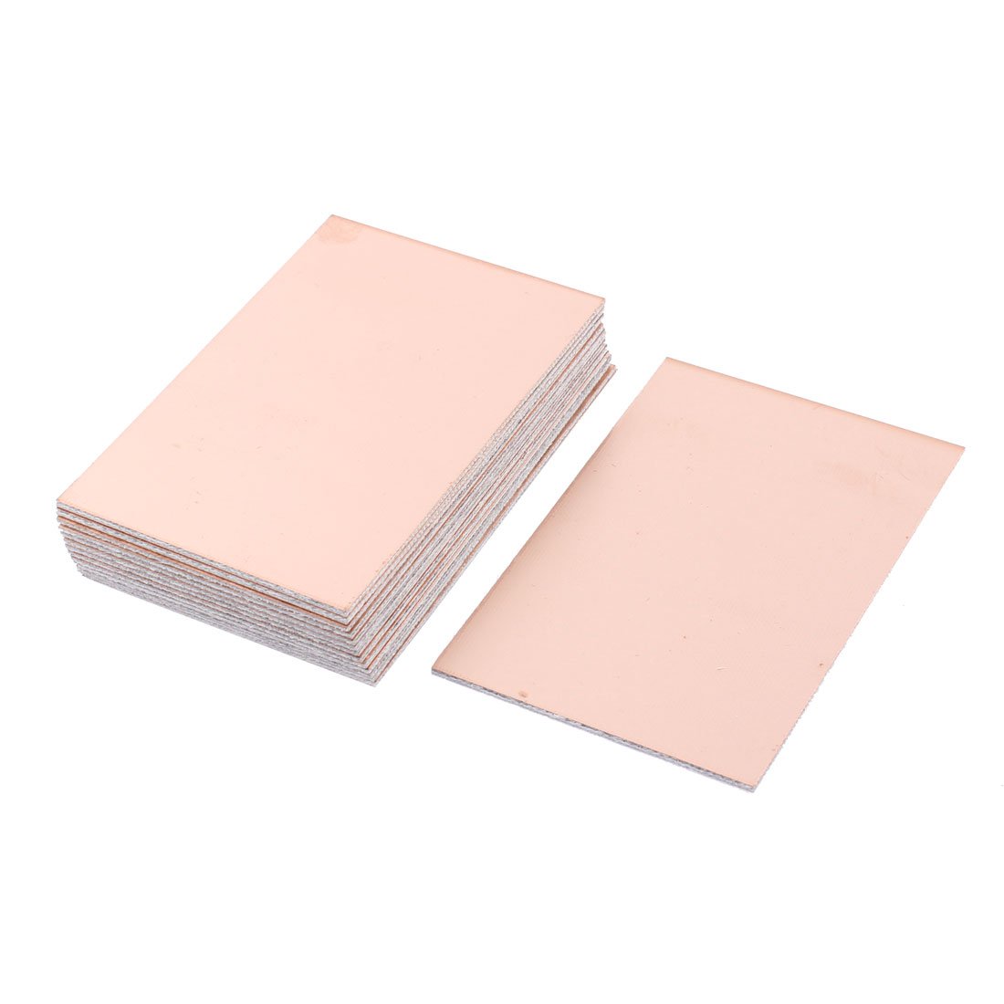 Sourcingmap Double-Sided Copper Clad Laminate PCB Circuit Board, FR4 100x70mm 3.94x2.76 inch, 1.6mm Thickness DIY Prototyping PCB Board, Name Board, 15pcs