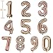 VANVENE Rose Gold Number 25 Balloon, 16