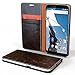Nexus 6 Case, Cellto [GLux] PU Prime Leather Wallet Case Cover for Google Nexus 6 - Dark Brown
