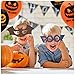 Balloons For Halloween - 100% Natural Latex - Biodegradable - Orange & Black - Scary Pumpkin Design - Frightening Decorations - 40 Balloons - Celebrate With Family & Friends