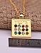 Judaic Hoshen 12 Tribes of Israel Breastplate of the High Priest Pendant Jewish Jewelry for Men Women (colorful, gold tone)