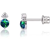 limerencia Hypoallergenic G23 Implant Grade Titanium Screw Back Earrings Tragus 20G Helix F136 Piercing Post for Sensitive Ears Cartilage