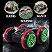 Blexy Amphibious RC Stunt Car Boats Double Sided 2.4Ghz Remote Control Cars Land Water 360 Degrees Rotating Flips 6CH 4WD Electric Racing Vehicle Off-Road Trucks Tank Present for Kids