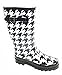 Shoes8teen Womens Classic Rain Boot With Buckle Prints & Solids