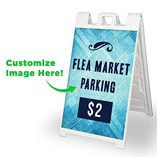 A Frame Sign Customizable Sidewalk Street Sign Deluxe Signicade A Frame 2 Graphics