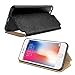 iPhone 6 leather case,iPhone 6s flip case,[KICKSTAND] ZVE [Shockproof] Ultra Thin Stand Window Open Protective Case Cover for apple iPhone 6/6s 4.7 black