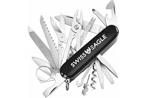 Swiss Eagle Premium Quality Classic Multi-Tool Army Knife - Packs 30 Tools Pocket knife - Multitool