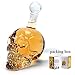 Crystal Skull Head Vodka Bottle Creative Gothic Wine Vodka Decanter (1000ML)