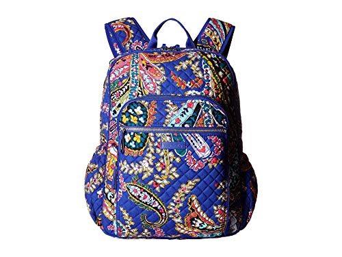 Vera Bradley Iconic Campus Backpack, Signature Cotton, Romantic Paisley