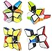 TANCH Magic Spinner Cube 2 in 1 Stickerless Brain Teasers Magic Puzzle Spinning Top Cube Rotatable Stress Relief 1X3X3 Finger Speed Cube Floppy Anti-Anxiety Fidget Toys Game for Kids Adults
