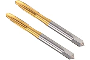 CoCud Spiral Point Taps, Metric M6 x 1 Thread, Titanium Coated High Speed Steel 6542 Screw Milling Threading Tap - (Applicati